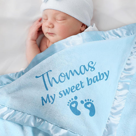 Mantas Personalizadas para Bebé | Suaves e Hipoalergénicas  Personalizadas