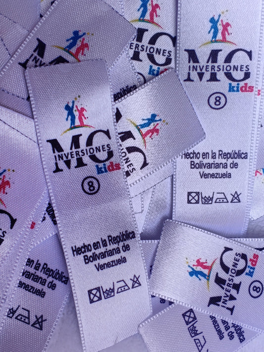 Etiquetas Personalizadas para Ropa y Marca | Satín, Algodón y Tafetán