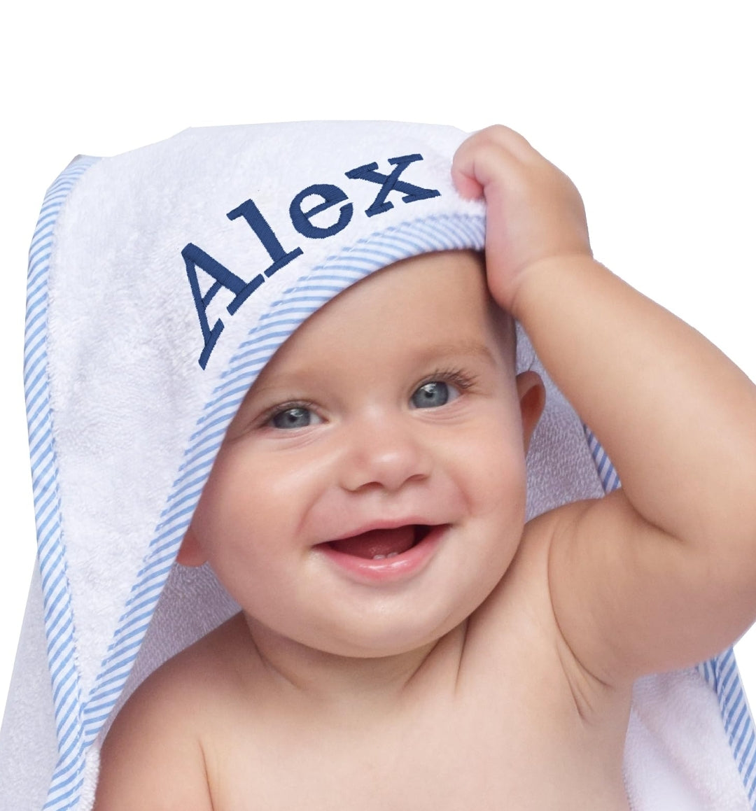 ¡El Regalo Perfecto! Toalla de Baño Personalizada con Nombre para Bebé