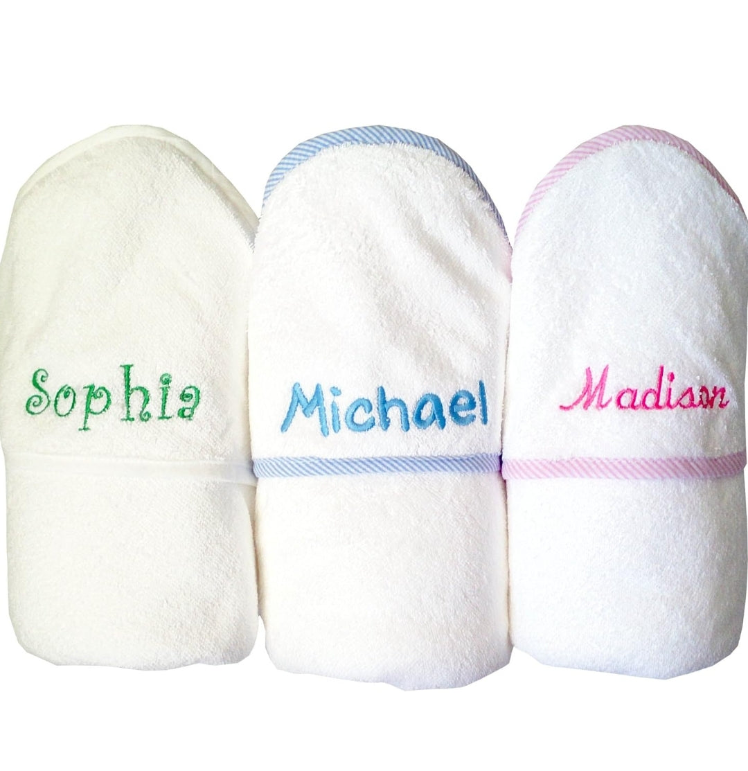¡El Regalo Perfecto! Toalla de Baño Personalizada con Nombre para Bebé