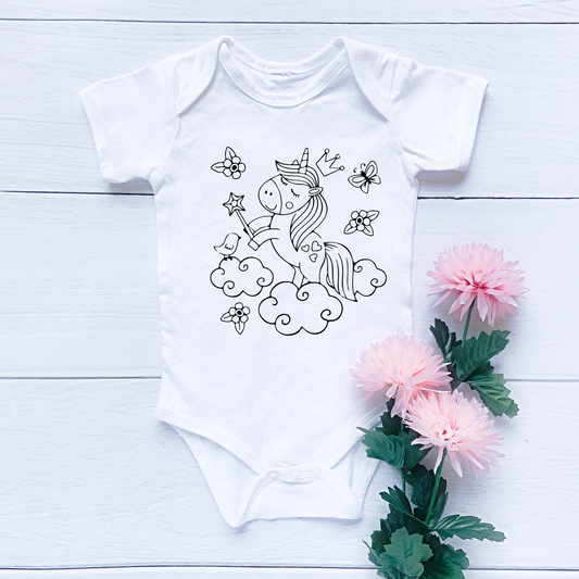 Body de Algodón Personalizable "Colorea la Magia" | Talla 0-3 Meses
