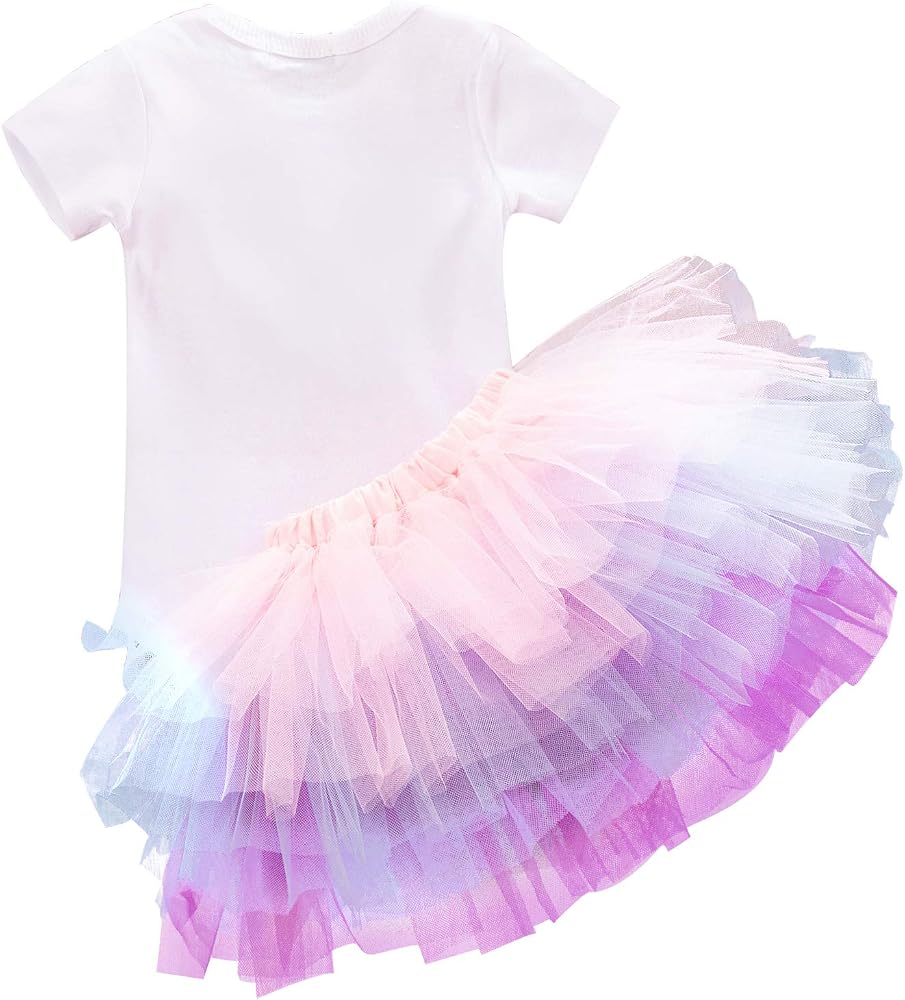 Set de Cumpleaños Personalizado: Body o T-shirt, Falda Tutú y Cintillo | Temática de tu preferencia